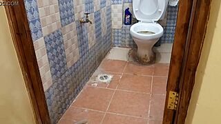 That sweet twink ass got stretched wide in the toilet.