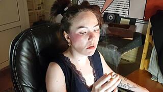 Steps daughter smokes cigarette a lot