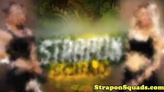 Tied up sub experiences lezdom domination