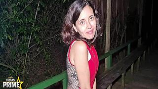 Brazilian prostitute gets bent over in doggystyle and oral action with strangers