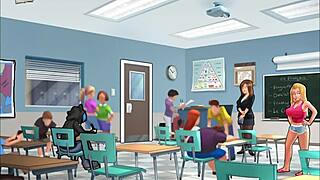 i'm playin summertime saga 158 and gettin intimate with the teacher, oh boy 😅