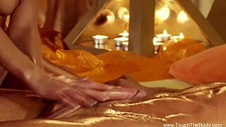 this milf gives an arousing handjob and pussy massage to her man in their amateur couple session