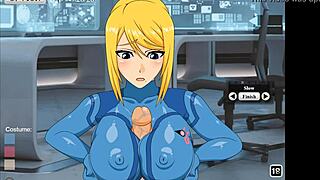 zero suit samus titty fuckin’, dang i’m lovin this