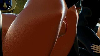 Candace in intense double penetration scene.