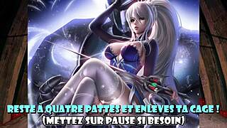 weiss dominates in rwby hentai animation