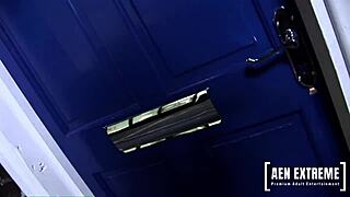 Romana Ryder hones her deepthroat skills on a hard cock with intense training.