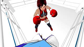 pov femdom boxing with mey in domination fight