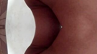 red and black bikini effects on display