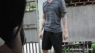 sexy asian babe taken to hotel room for steamy fuck?