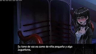 In the game Pact with a Witch, part 3 explores hentai themes with crossdressing in anime style