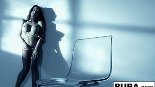 Holy cow! Capri Cavanni flaunts her athletic body in solo action. Look at those curves!