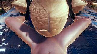 genshin impact hentai pov fischl blowjob cumshot japanese anime