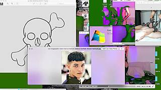 follando en el escritorio with a twink on webcam bareback hardcore