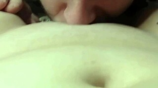 Licks pussy intriguingly
