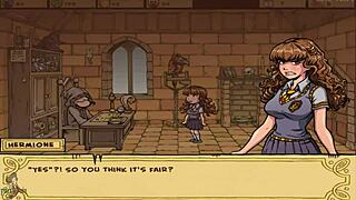 Group whore in 3some hentai game slut.