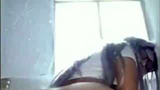 Vicky Bela, the stunning transsexual, crossdresses seductively