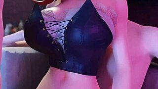 3D Hentai Scene with Deepthroat Action in Animated Blowjob Fantasy