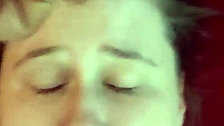 amateur babe gets face drenched in sticky cum load