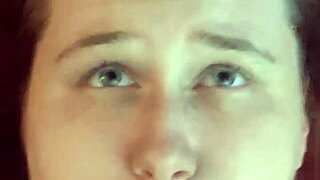 amateur babe gets face drenched in sticky cum load