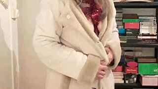 slave slut strips and rips clothes in bdsm session