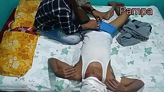 Step Brother Pounds Hard with Hindi Audio in Wild Fuck