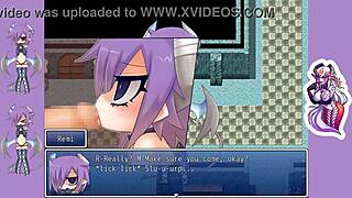 Remi performs blowjob on monster in MGQ Paradox hentai