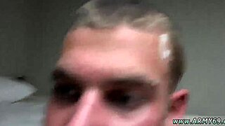 Naked Soldier Endures Gay Army Hazing Shower Fuck