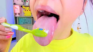 Lila Jordan Spits and Teases with Long Tongue