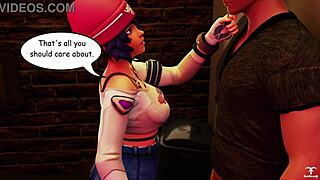 Kiriko From Overwatch Offers A Blowjob To A Random Guy!