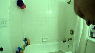 angel and her lover get steamy in the shower, sexy latina babe 😍