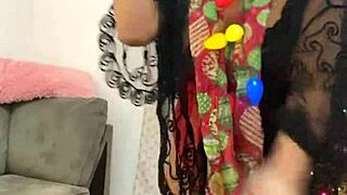 anna maria, mature latina, rocks red lingerie for a dominican christmas special