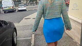 arielarider milf flaunts natural curves in public outdoor scene