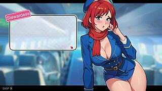 honeysun gameplay part 1 awesome start with red head flight attendant