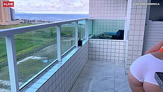 Latina Maid’s Huge Ass Gapes in Rough Voyeur Sex