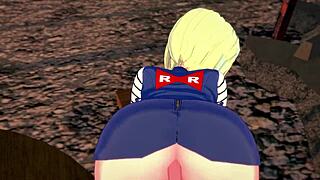 Android 18 Sucks and Fucks in Wild POV Dragon Ball Z Scenes