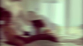 Shh, we're trying not to wake the neighbors, the young couple whispers during doggystyle and blowjob fun.