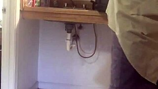 i caught this gay plumber using a dildo and it's so horny