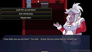 Gümüş saçlı hatun anime cosplay hentai oyunu 4. bölümde şiddetle sikiş