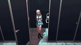 Kitagawa Gets Intense Action In The Toilet Scene!