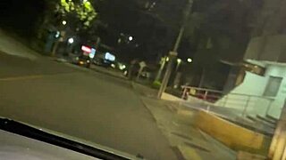 Unknown guy bangs young colombian babe in public car after disco night.