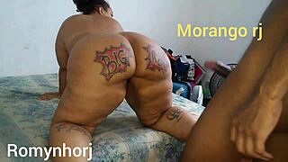 Best anal ever with chubby hottie Morango RJ taking it rough.