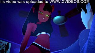 Meru sukkub eksploruje światy hentai anime z sensualnymi numerkami