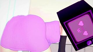 tv woman horny, wants to drop towel for fucking?