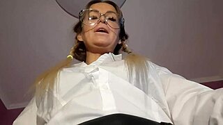 Milf Mistress Spits On Feet In Nylon BDSM