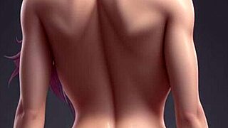 Intriguing AI-generated anime scenes with big features