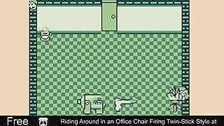 Twins ride office chair in erotic game at work