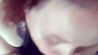 i cum all over my slutty redhead girlfriend's big tits