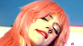 hot anime girl rihanna black enjoys sucking and riding dick with moaning 😍