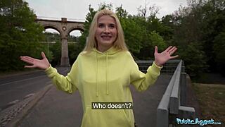 public agent stunning blonde euro babe gets a hard deep dicking