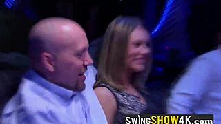 Wild orgy in limousine with horny swinger couples